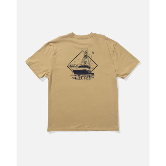 T-shirt Salty Crew Vessel Classic SS Khaki - Ss