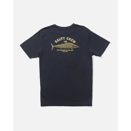 T-shirt Salty Crew Wahoo Stamp Vintage Black - Insidshop.com