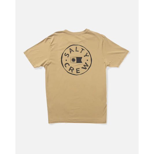 T-shirt Salty Crew Watermark Vintage SS Khaki - Ss