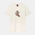 T shirt Santa Cruz Burnt Bone Hand Unbleached Cotton