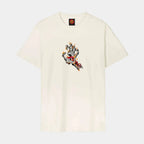 T shirt Santa Cruz Burnt Bone Hand Unbleached Cotton