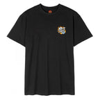 T-shirt Santa Cruz Flaming Dice Dot Chest Black