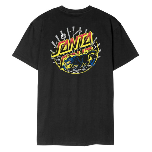 T-shirt Santa Cruz Kendall Wolf Dot Black - Insidshop.com