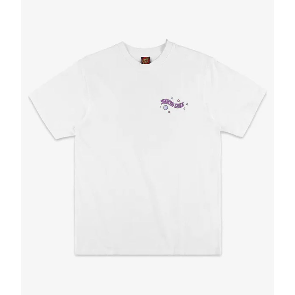 T shirt Santa Cruz Knibbs Invasion Hand Strip White Moon