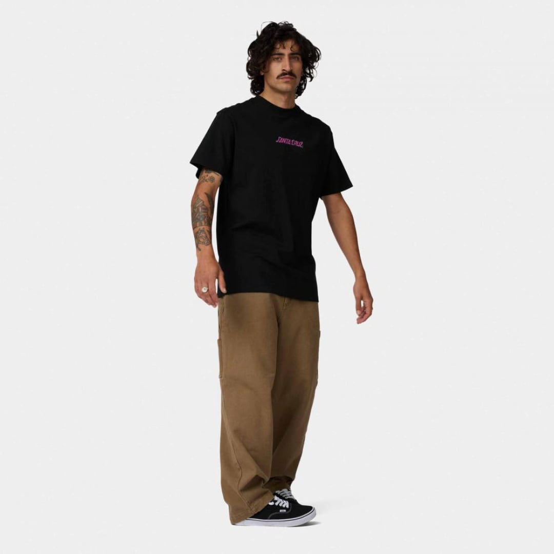 T-shirt Santa Cruz Roskopp Monster Strip Black