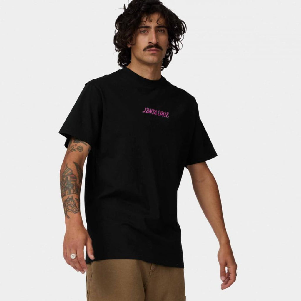T-shirt Santa Cruz Roskopp Monster Strip Black