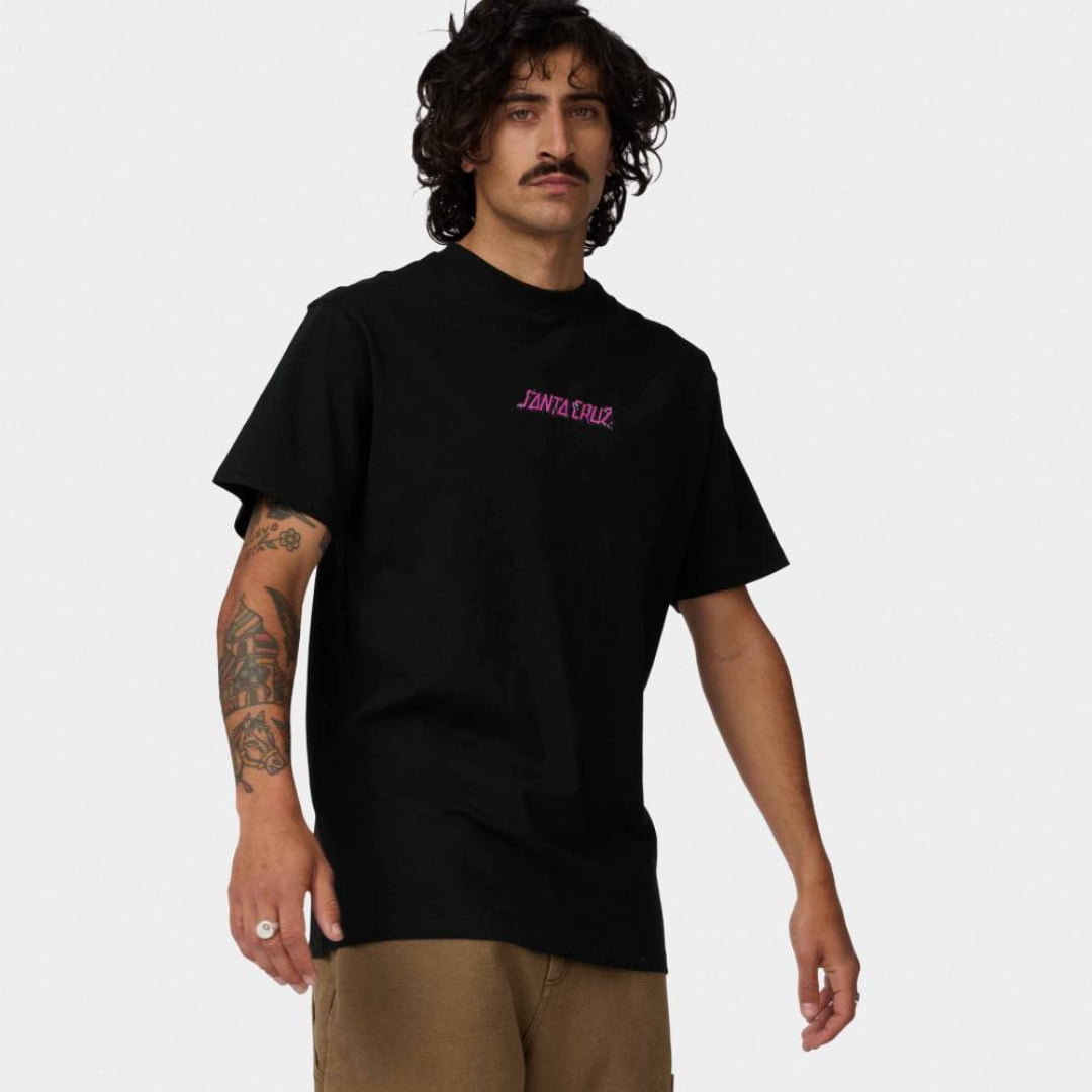 T-shirt Santa Cruz Roskopp Monster Strip Black