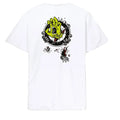 T shirt Santa Cruz Roskopp Screaming Target White Black
