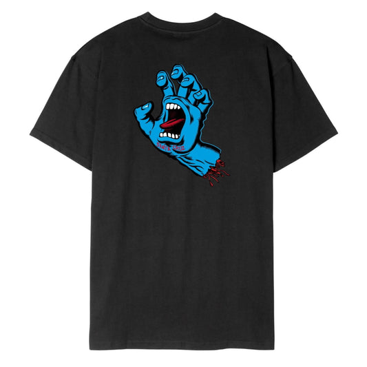 T-Shirt Santa Cruz Screaming Hand Chest Black