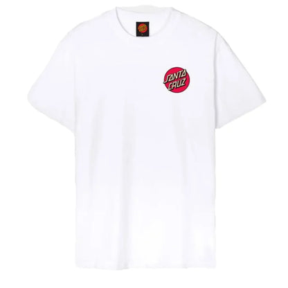 T shirt Santa Cruz Screaming Rose Flash White