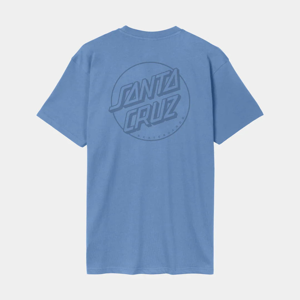 T shirt Santa Cruz Tonal Opus Dot Stripe Azure Blue