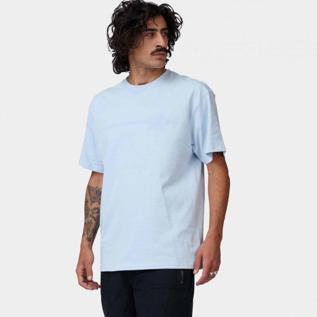 T-shirt Santa Cruz Tonal Opus Dot Stripe Fresh Blue