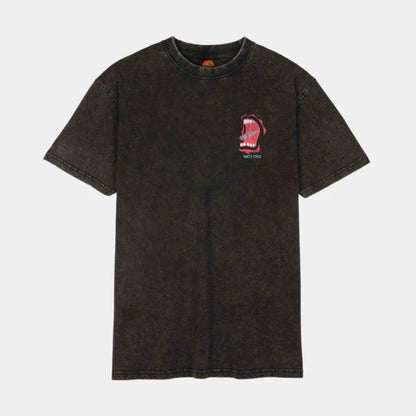 T shirt Santa Cruz VTG Screaming Connect Black Acid Wash