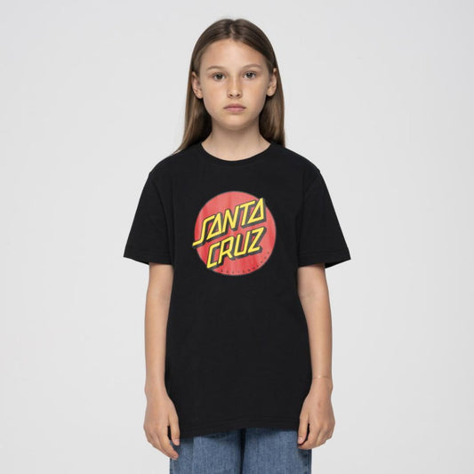 T-shirt Santa Cruz Youth Classic Dot Black - Insidshop.com