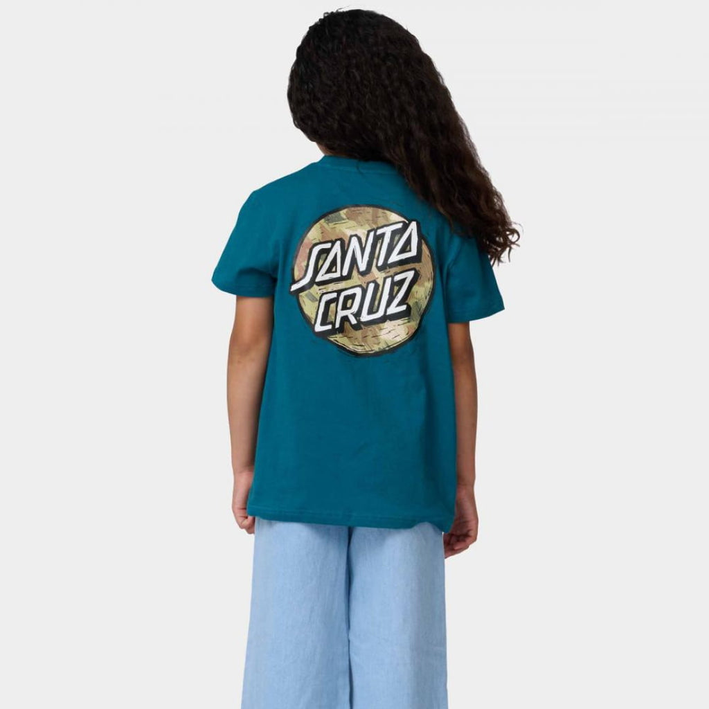 T-shirt Santa Cruz Youth Stamped Opus Camo Teal