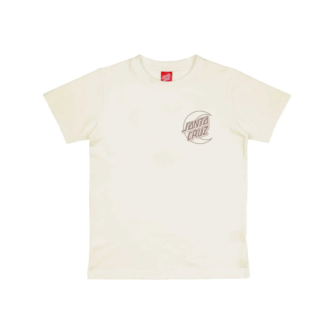 T shirt Santa Cruz Youth VTG Imprint Moon Dot Unbleached