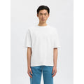 T-shirt Selected SLHLOOSEOSCAR SS O-Neck Bright White