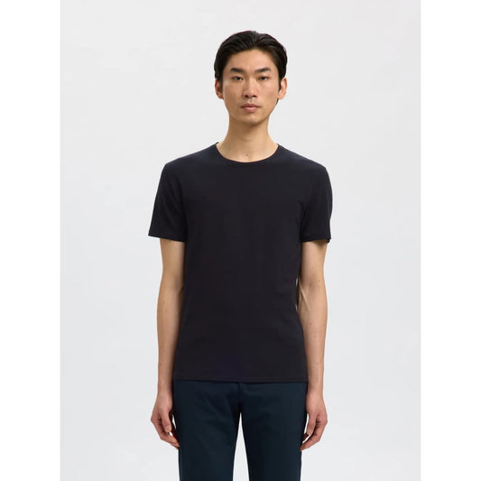 T-shirt Selected SLHNEWPIMA SS O-Neck Black - Slhnewpima Ss