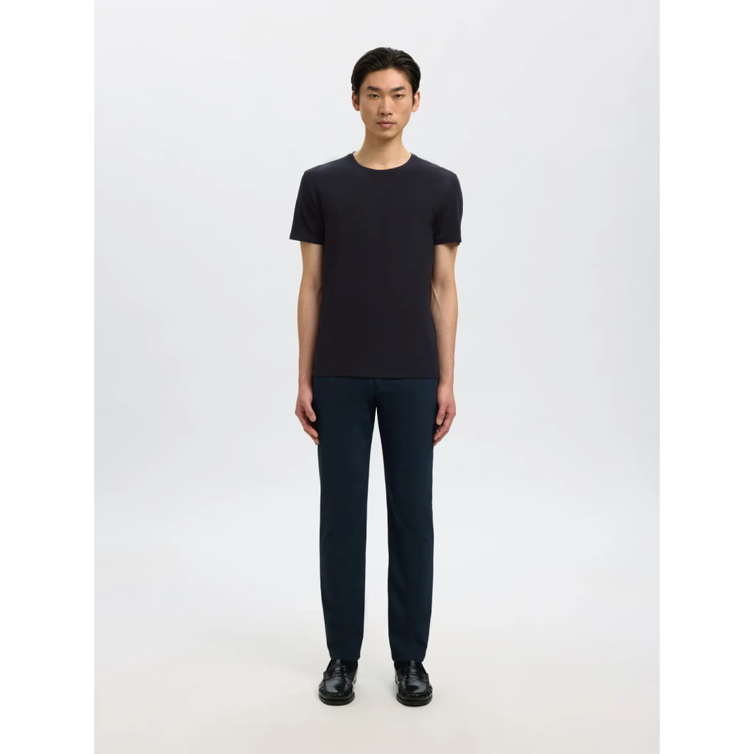 T-shirt Selected SLHNEWPIMA SS O-Neck Black - Slhnewpima Ss