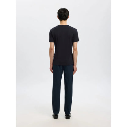 T-shirt Selected SLHNEWPIMA SS O-Neck Black - Slhnewpima Ss