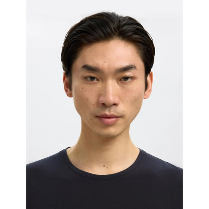 T-shirt Selected SLHNEWPIMA SS O-Neck Black - Slhnewpima Ss