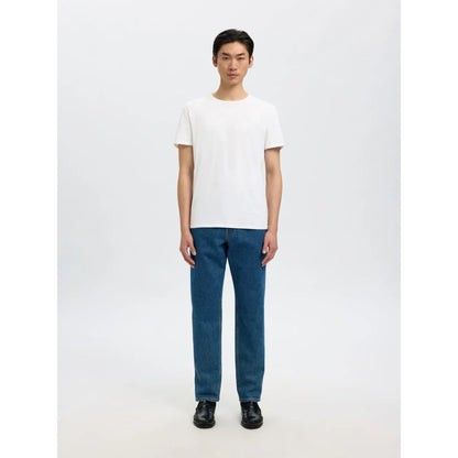 T-shirt Selected SLHNEWPIMA SS O-Neck Bright White