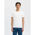 T-shirt Selected SLHNEWPIMA SS O-Neck Bright White