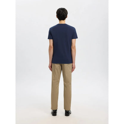 T-shirt Selected SLHNEWPIMA SS O-Neck Navy Blazer
