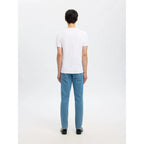 T-shirt Selected SLHNEWPIMA SS V-Neck Bright White