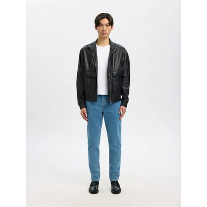 T-shirt Selected SLHNEWPIMA SS V-Neck Bright White