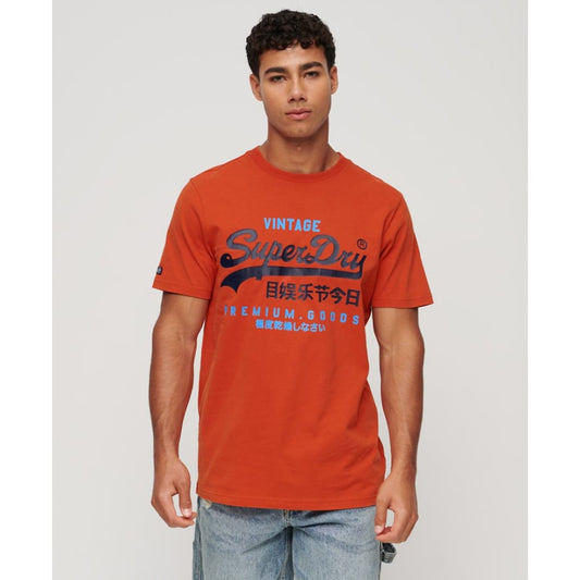 T-SHIRT SUPERDRY CLASSIC HERITAGE ORANGE - T-shirt Superdry