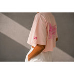 T-shirt The Morning After Crop Kiss Me Pink - Insidshop.com