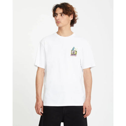 T-shirt Volcom CATV BSC White - Catv Bsc - Insidshop.com
