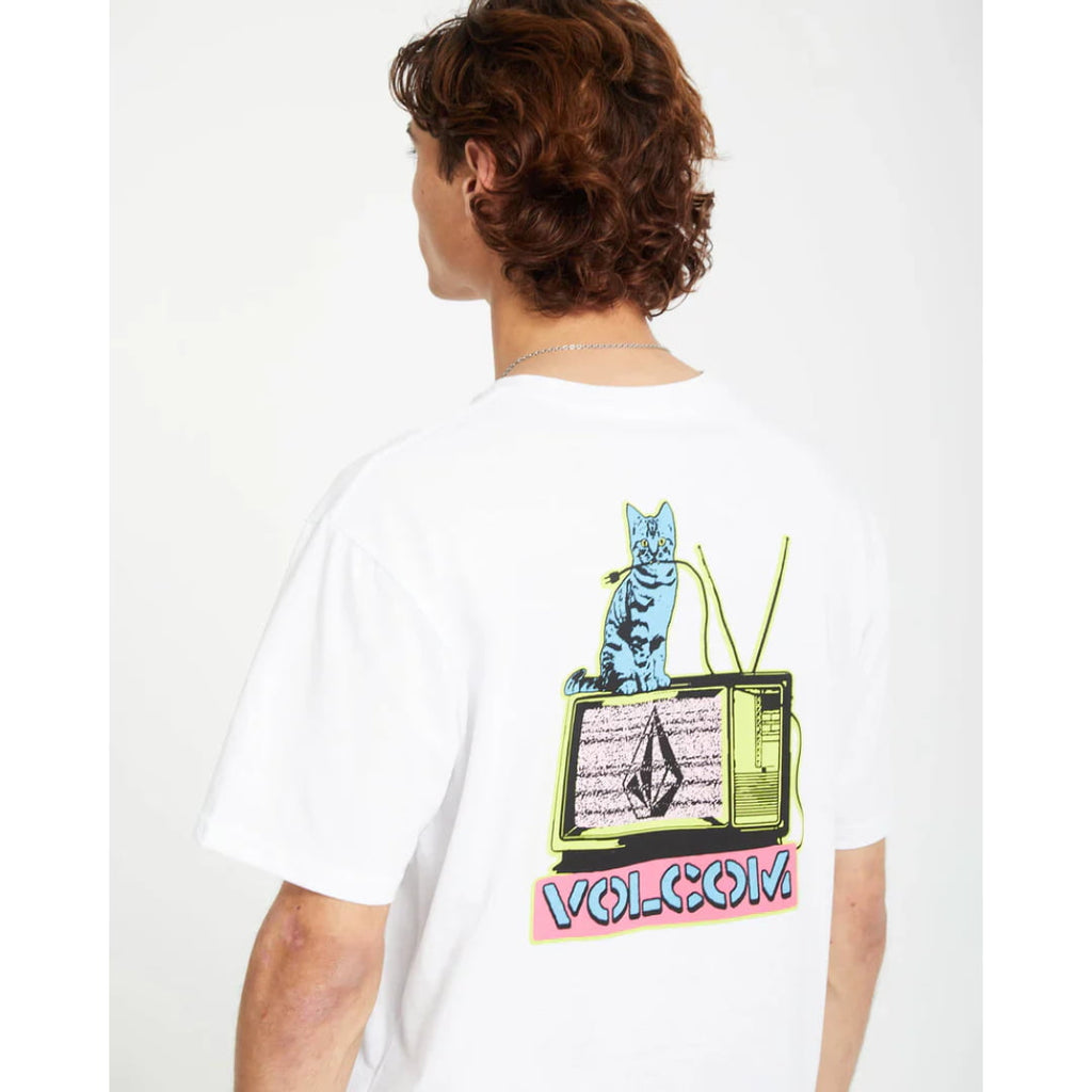 T-shirt Volcom CATV BSC White - Catv Bsc - Insidshop.com
