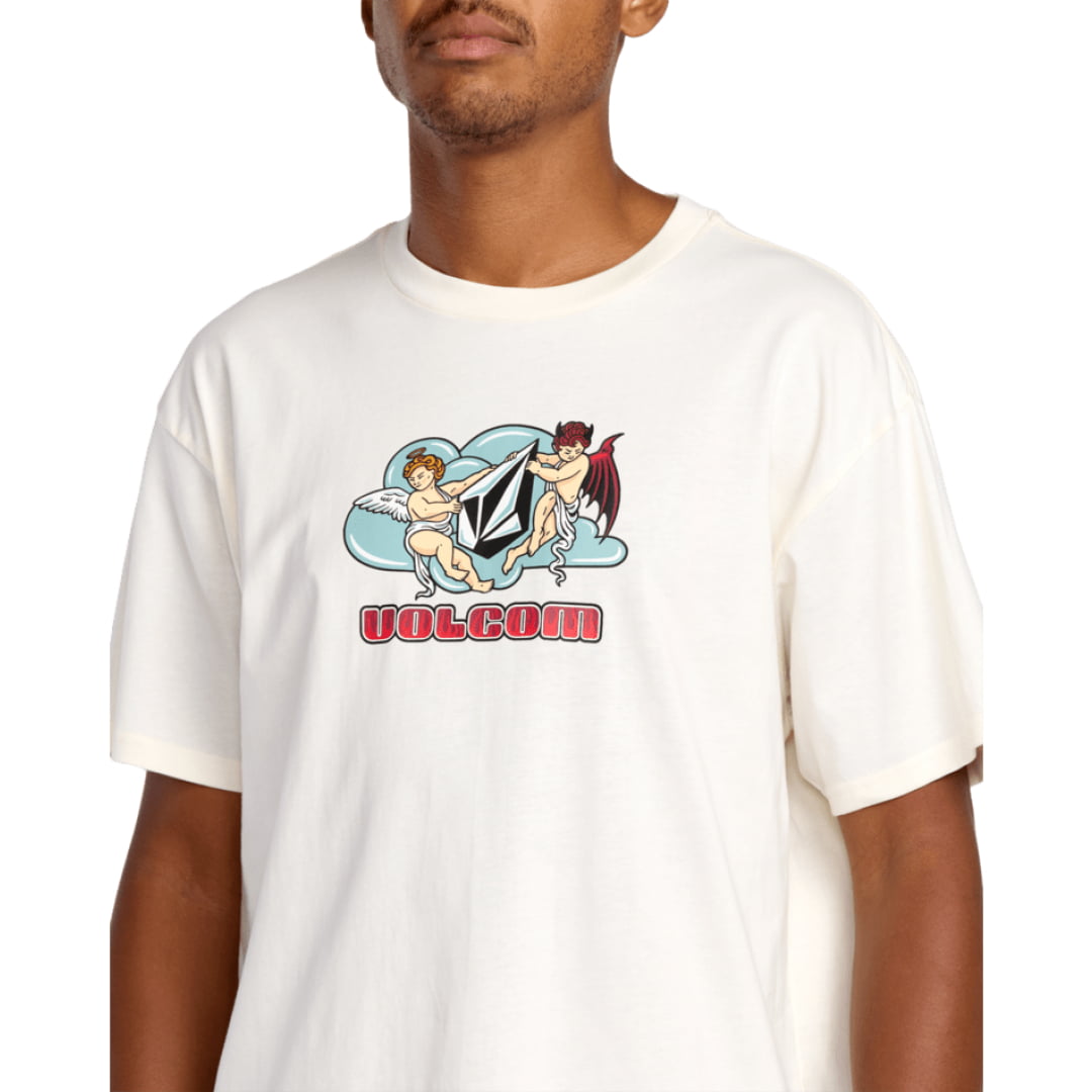 T-shirt Volcom Cherubs Off White - off - Insidshop.com