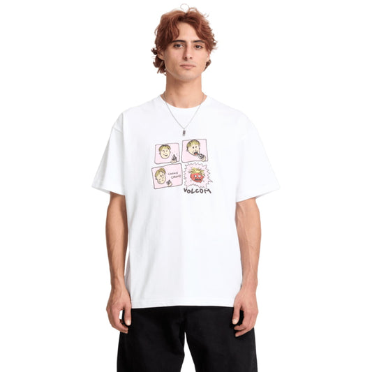 T shirt Volcom Chomp White Shirt Insidshop.com