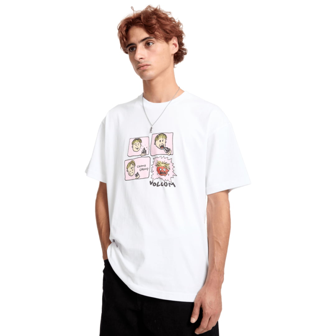 T shirt Volcom Chomp White Shirt Insidshop.com