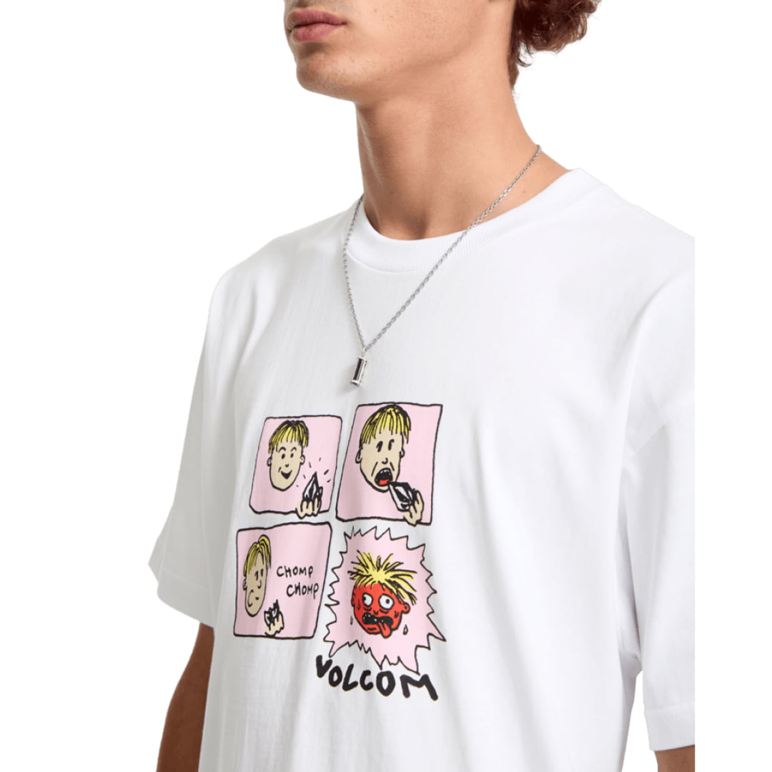 T shirt Volcom Chomp White Shirt Insidshop.com