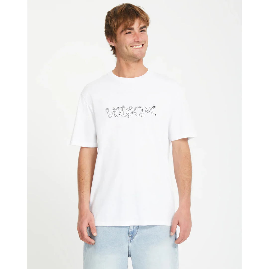 T-shirt Volcom Crazybal BSC White - Bsc - Insidshop.com