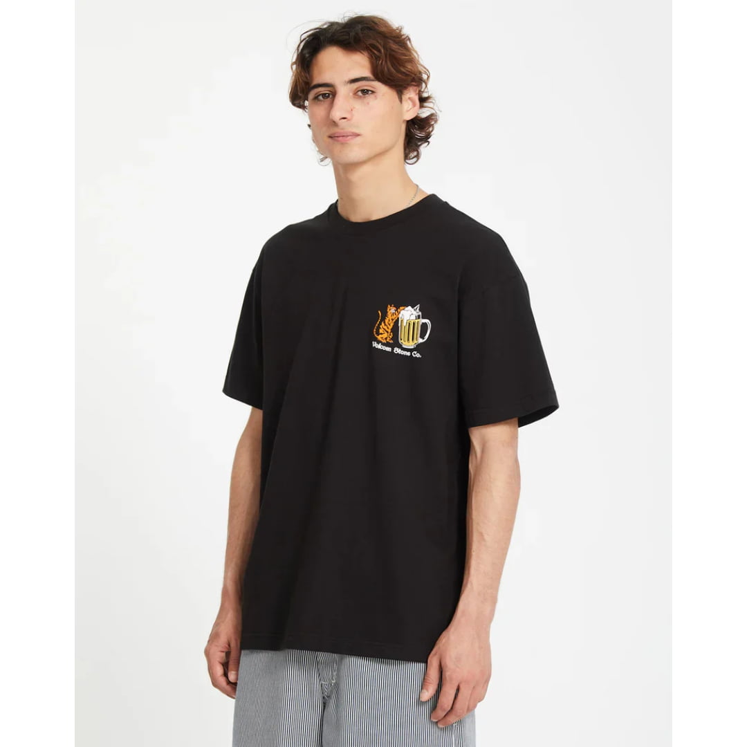 T-shirt Volcom Curious Cat Black - Insidshop.com