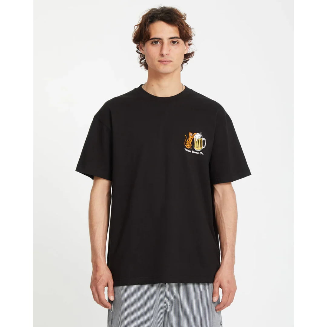 T-shirt Volcom Curious Cat Black - Insidshop.com