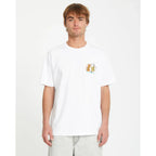 T-shirt Volcom Curious Cat White - Insidshop.com