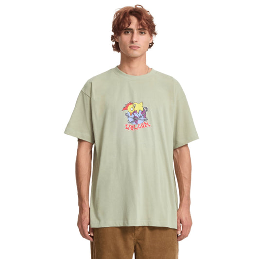 T shirt Volcom New Born LSE Green Tea Shirt Lse
