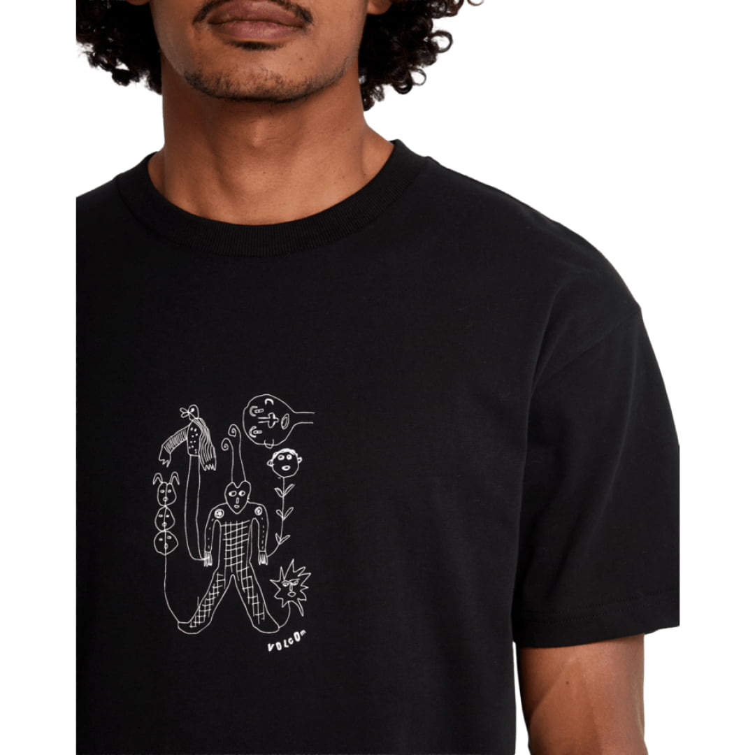 T-shirt Volcom Nowhere SST Black - Sst - Insidshop.com