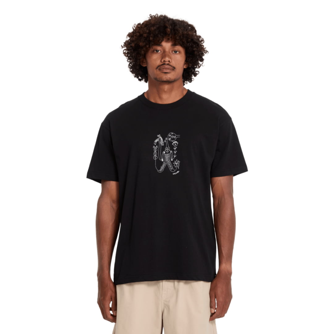 T-shirt Volcom Nowhere SST Black - Sst - Insidshop.com