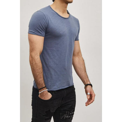 T-shirt Y.Two Col Rond F038 Light Bleu - Y.two -