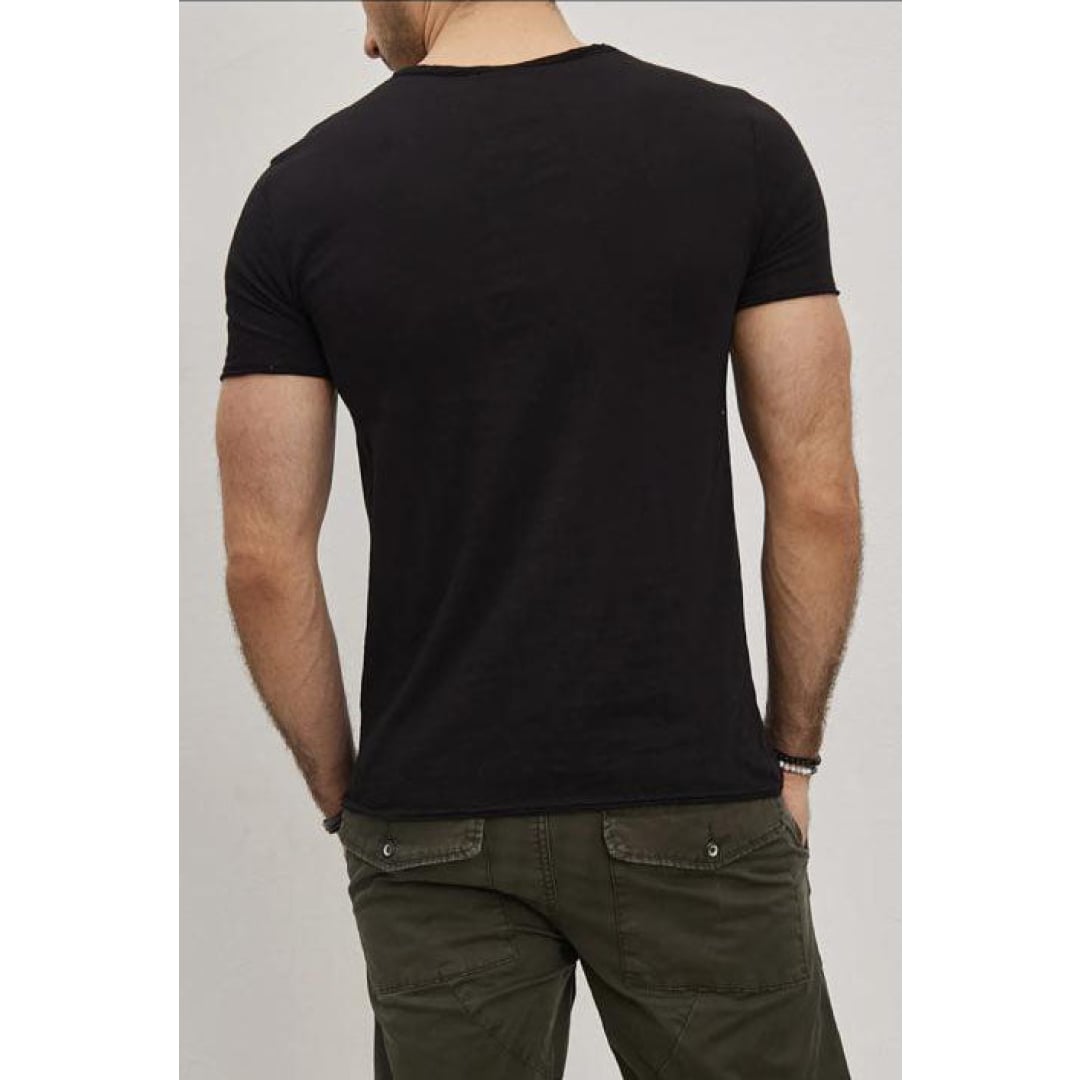 T-shirt Y.Two Col Rond F038 Noir - Y.two - Insidshop.com