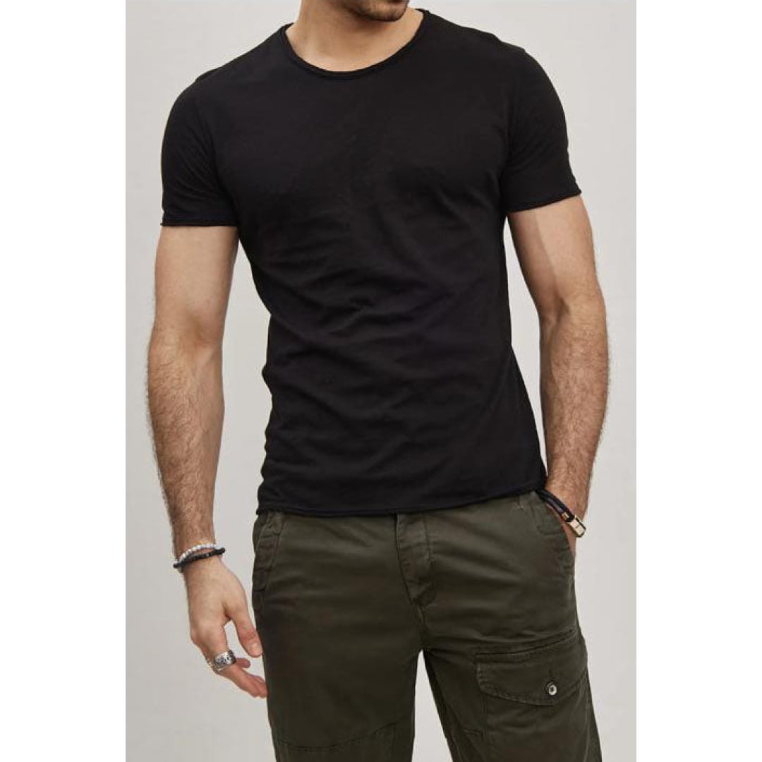 T-shirt Y.Two Col Rond F038 Noir - Y.two - Insidshop.com