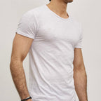 T-shirt Y.Two Col Rond F038 White - Y.two Light Gris