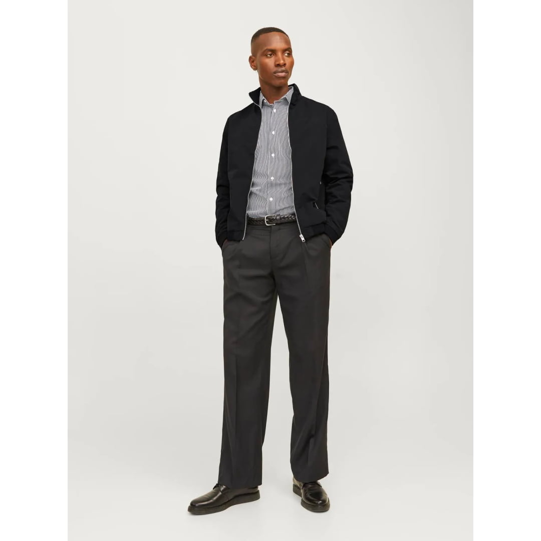 Veste Bomber Jack & Jones JJERUSH Harrington Black - Jjerush